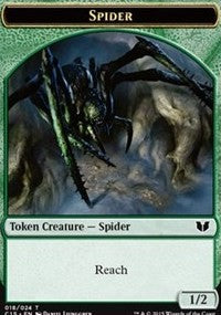 Spider // Wolf Double-Sided Token [Commander 2015 Tokens] | Gate City Games LLC