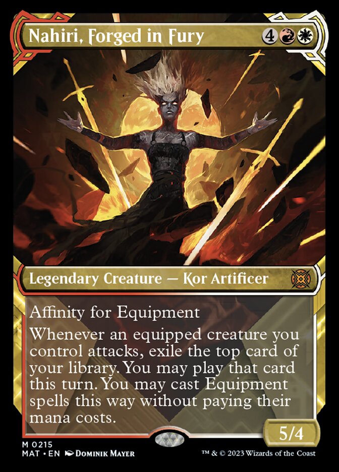 Nahiri, Forged in Fury (Showcase Halo Foil) [March of the Machine: The Aftermath] | Gate City Games LLC