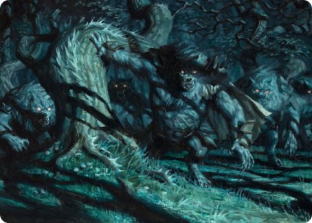 Unnatural Moonrise Art Card [Innistrad: Midnight Hunt Art Series] | Gate City Games LLC