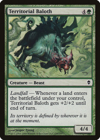 Territorial Baloth [Zendikar] | Gate City Games LLC