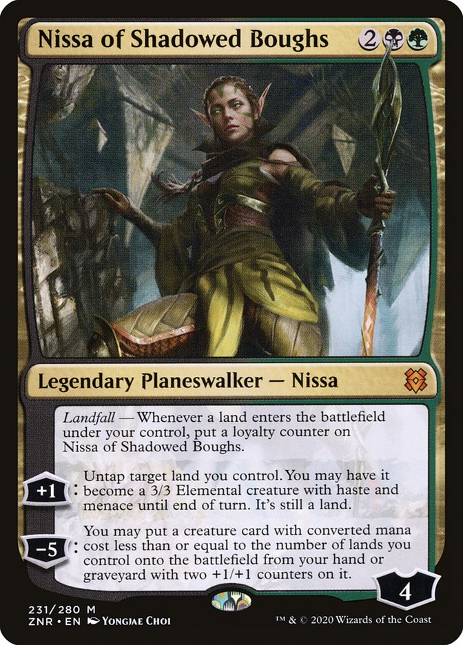 Nissa of Shadowed Boughs [Zendikar Rising] | Gate City Games LLC