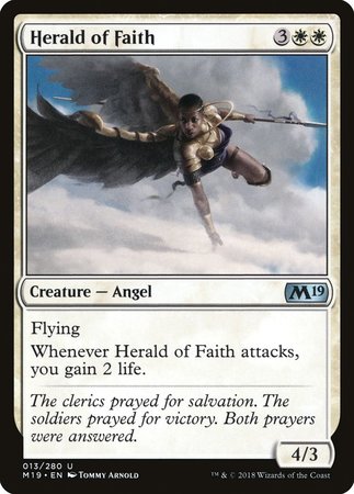 Herald of Faith [Core Set 2019] | Gate City Games LLC