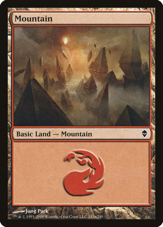 Mountain (243a) [Zendikar] | Gate City Games LLC