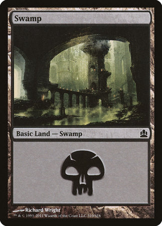 Swamp (310) [Commander 2011] | Gate City Games LLC