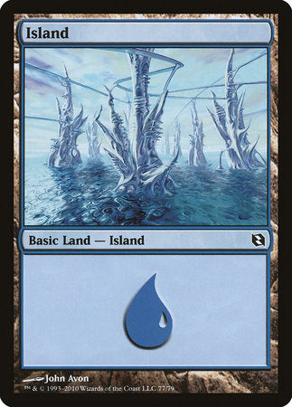Island (77) [Duel Decks: Elspeth vs. Tezzeret] | Gate City Games LLC