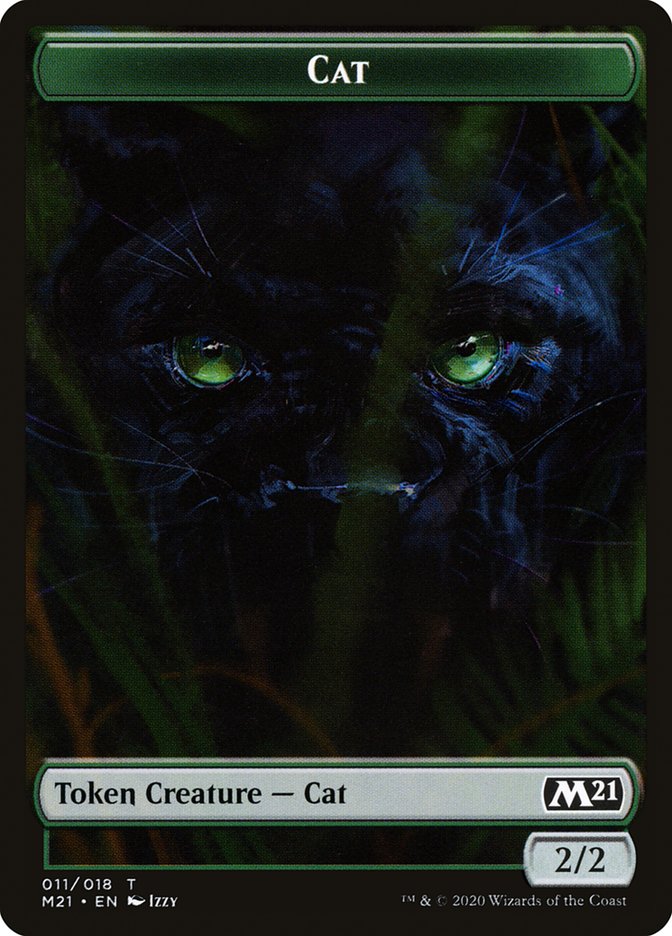 Angel // Cat (011) Double-sided Token [Core Set 2021 Tokens] | Gate City Games LLC