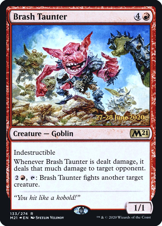 Brash Taunter  [Core Set 2021 Prerelease Promos] | Gate City Games LLC