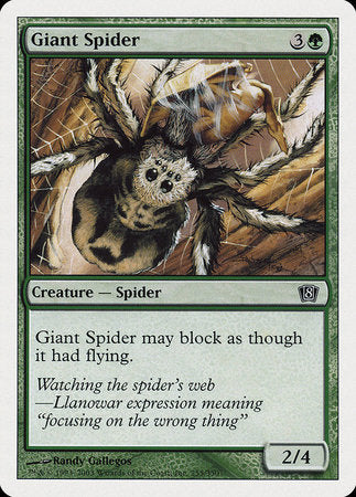 Giant Spider [Eighth Edition] | Gate City Games LLC