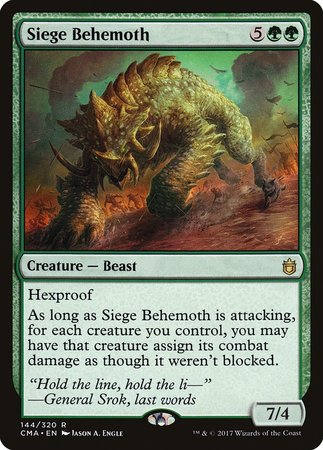 Siege Behemoth [Commander Anthology] | Gate City Games LLC