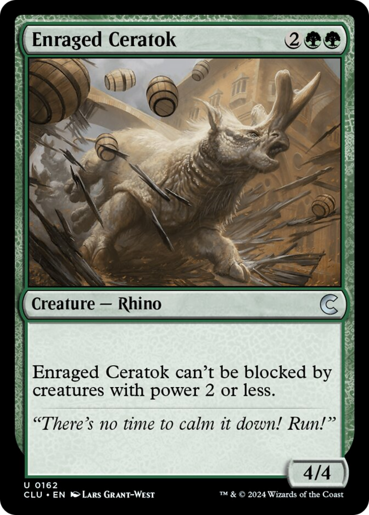 Enraged Ceratok [Ravnica: Clue Edition] | Gate City Games LLC