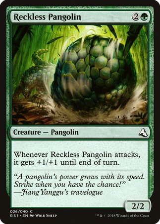 Reckless Pangolin [Global Series Jiang Yanggu & Mu Yanling] | Gate City Games LLC
