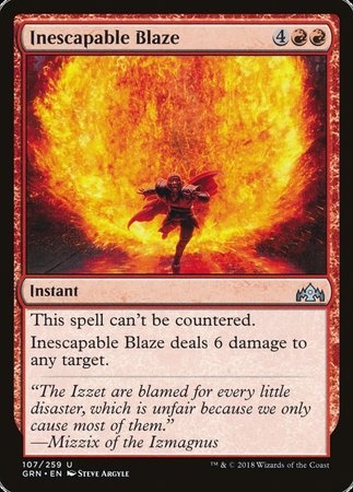 Inescapable Blaze [Guilds of Ravnica] | Gate City Games LLC
