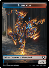 Spirit (0010) // Elemental (0037) Double-Sided Token [Commander Masters Tokens] | Gate City Games LLC