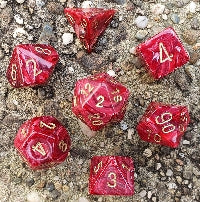 Chessex Vortex Polyhedral Dice Set | Gate City Games LLC