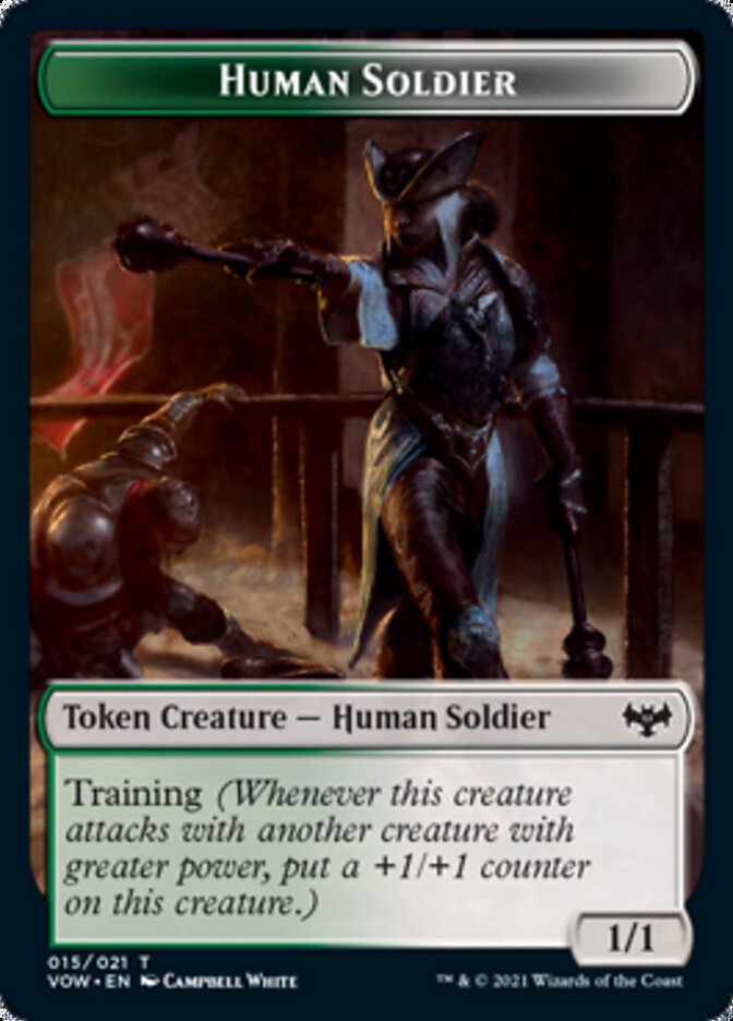 Insect // Human Soldier Double-sided Token [Innistrad: Crimson Vow Tokens] | Gate City Games LLC