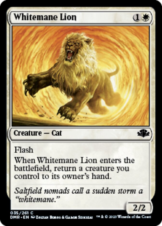 Whitemane Lion [Dominaria Remastered] | Gate City Games LLC