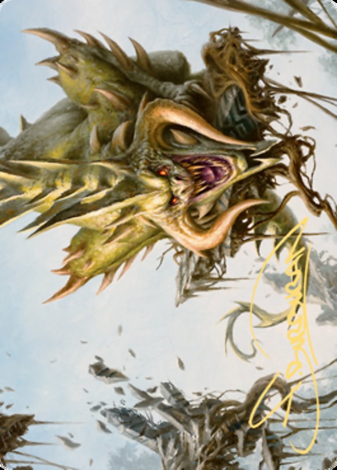 Canopy Baloth Art Card (Gold-Stamped Signature) [Zendikar Rising Art Series] | Gate City Games LLC