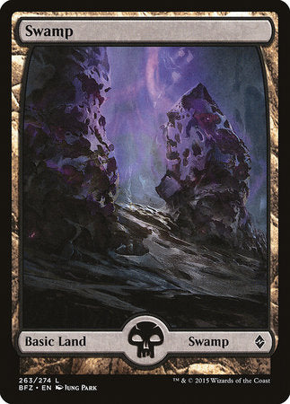 Swamp (263) - Full Art [Battle for Zendikar] | Gate City Games LLC