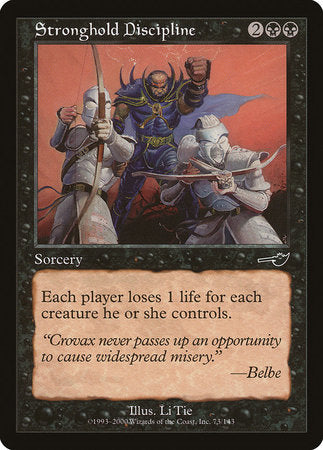 Stronghold Discipline [Nemesis] | Gate City Games LLC