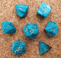 Chessex Vortex Polyhedral Dice Set | Gate City Games LLC