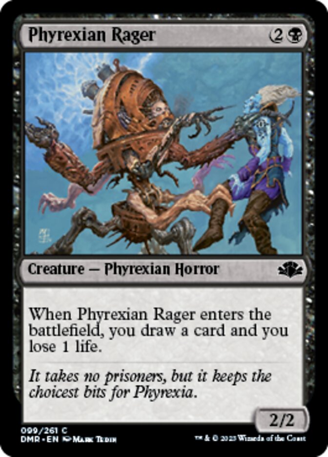 Phyrexian Rager [Dominaria Remastered] | Gate City Games LLC