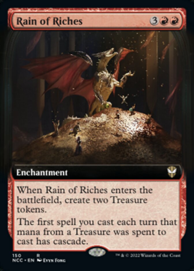 Rain of Riches (Extended Art) [Streets of New Capenna Commander] | Gate City Games LLC