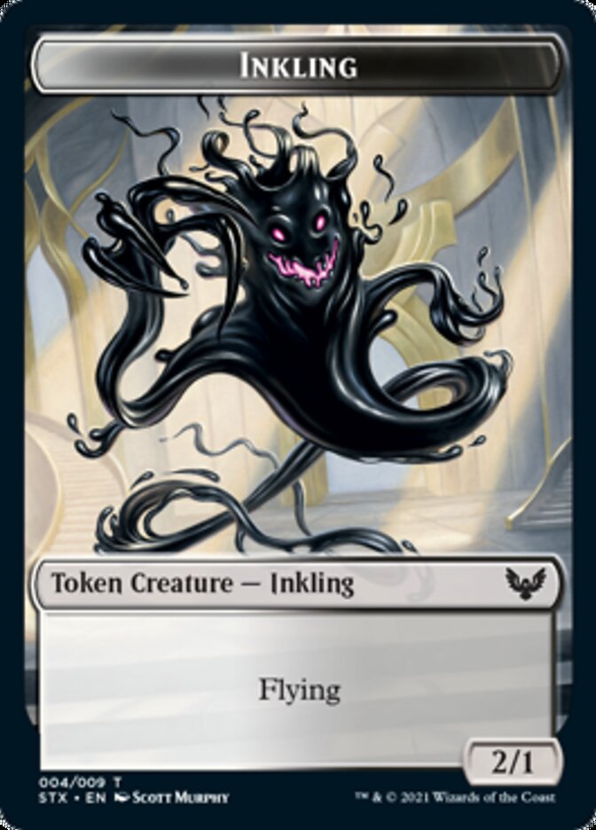 Inkling Token [Strixhaven: School of Mages Tokens] | Gate City Games LLC