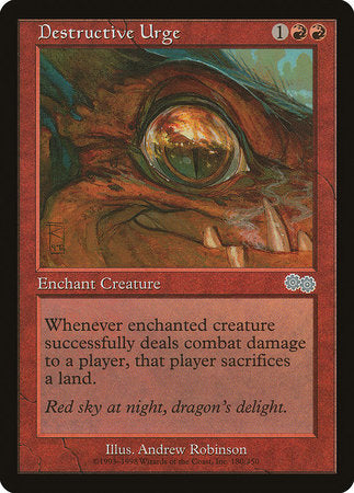 Destructive Urge [Urza's Saga] | Gate City Games LLC
