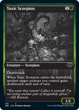 Toxic Scorpion [Innistrad: Double Feature] | Gate City Games LLC