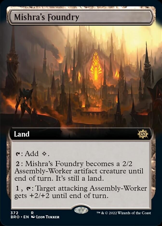 Mishra's Foundry (Extended Art) [The Brothers' War] | Gate City Games LLC