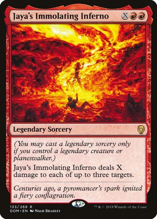 Jaya's Immolating Inferno [Dominaria] | Gate City Games LLC