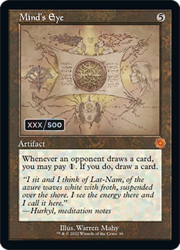 Mind's Eye (Retro Schematic) (Serial Numbered) [The Brothers' War Retro Artifacts] | Gate City Games LLC