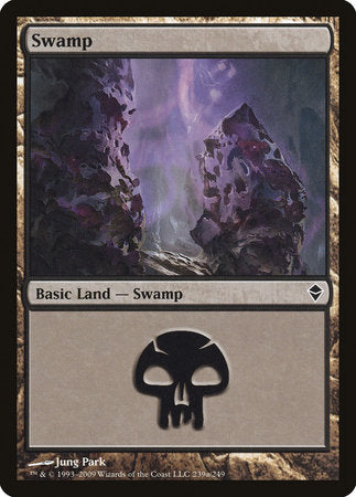 Swamp (239a) [Zendikar] | Gate City Games LLC