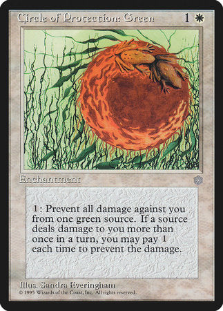 Circle of Protection: Green [Ice Age] | Gate City Games LLC