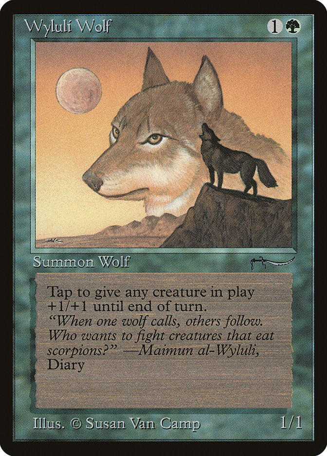 Wyluli Wolf (Light Mana Cost) [Arabian Nights] | Gate City Games LLC