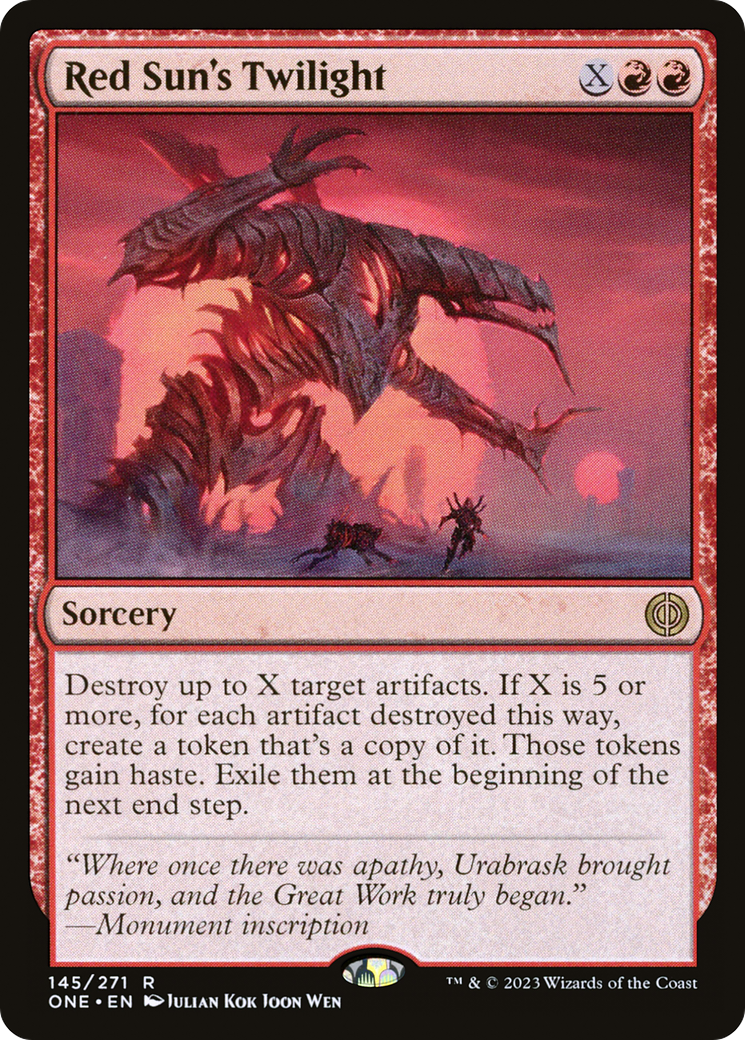 Red Sun's Twilight [Phyrexia: All Will Be One] | Gate City Games LLC