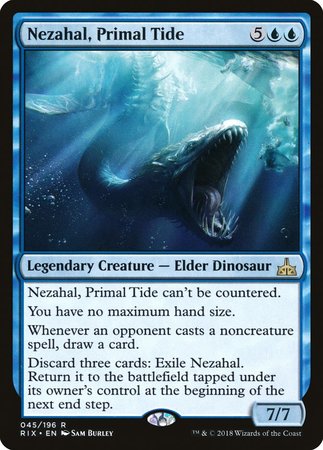 Nezahal, Primal Tide [Rivals of Ixalan] | Gate City Games LLC