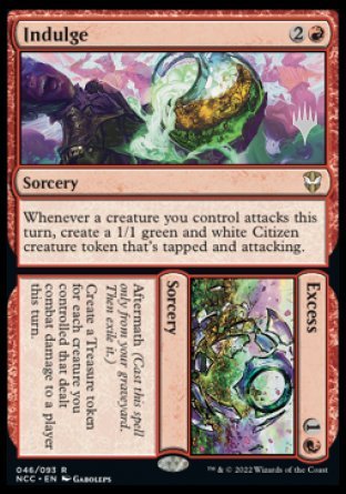 Indulge // Excess (Promo Pack) [Streets of New Capenna Commander Promos] | Gate City Games LLC