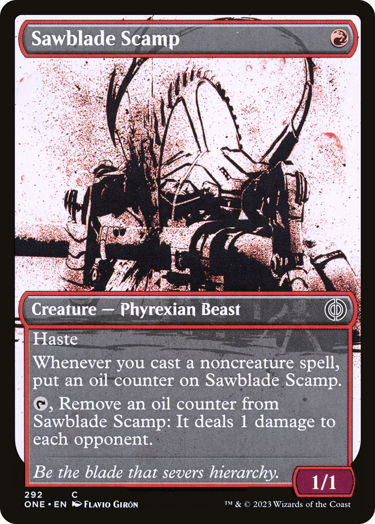 Sawblade Scamp (Showcase Ichor) [Phyrexia: All Will Be One] | Gate City Games LLC