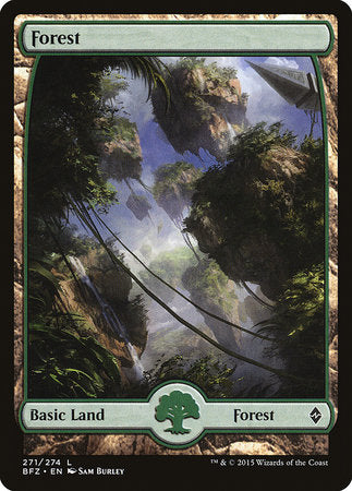 Forest (271) - Full Art [Battle for Zendikar] | Gate City Games LLC