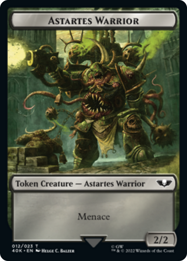 Astartes Warrior // Plaguebearer of Nurgle [Universes Beyond: Warhammer 40,000 Tokens] | Gate City Games LLC