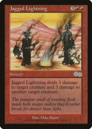 Jagged Lightning [Urza's Saga] | Gate City Games LLC