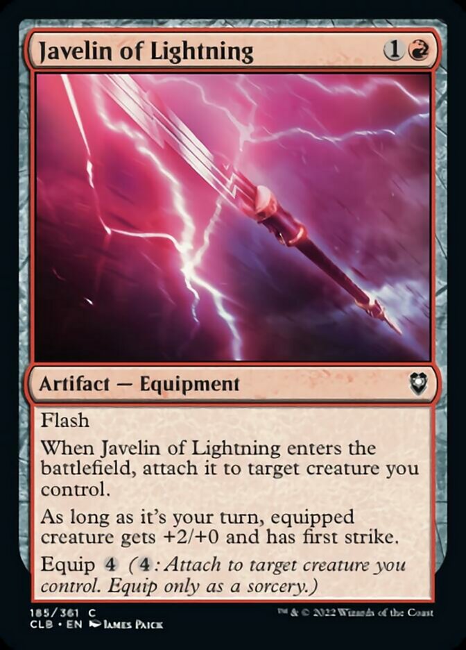 Javelin of Lightning [Commander Legends: Battle for Baldur's Gate] | Gate City Games LLC
