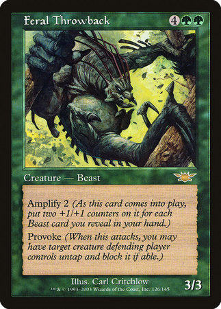 Feral Throwback [Legions] | Gate City Games LLC