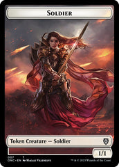 Soldier (007) // Angel Double-Sided Token [Phyrexia: All Will Be One Commander Tokens] | Gate City Games LLC