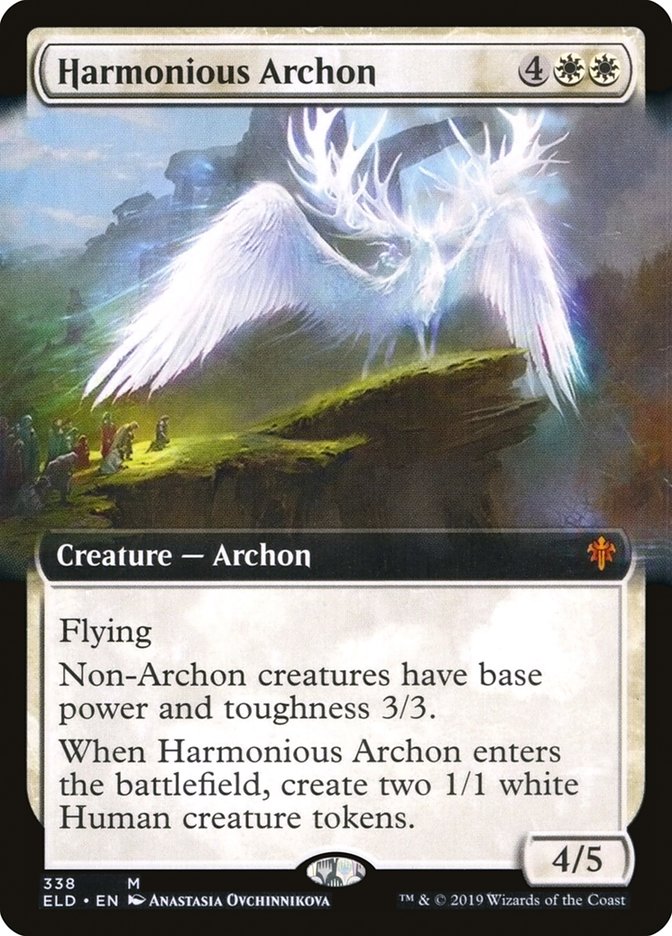 Harmonious Archon (Extended Art) [Throne of Eldraine] | Gate City Games LLC