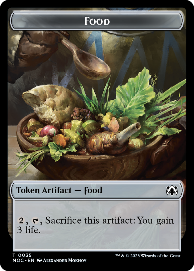 Food // Replicated Ring Double-Sided Token [March of the Machine Commander Tokens] | Gate City Games LLC
