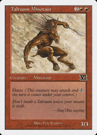 Talruum Minotaur [Classic Sixth Edition] | Gate City Games LLC