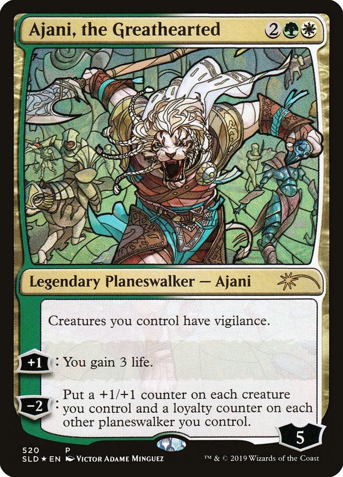 Ajani, the Greathearted (Stained Glass) [Secret Lair Drop Promos] | Gate City Games LLC