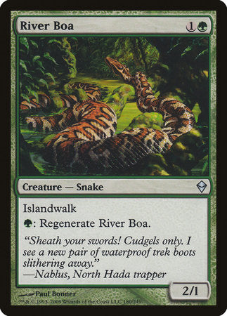 River Boa [Zendikar] | Gate City Games LLC